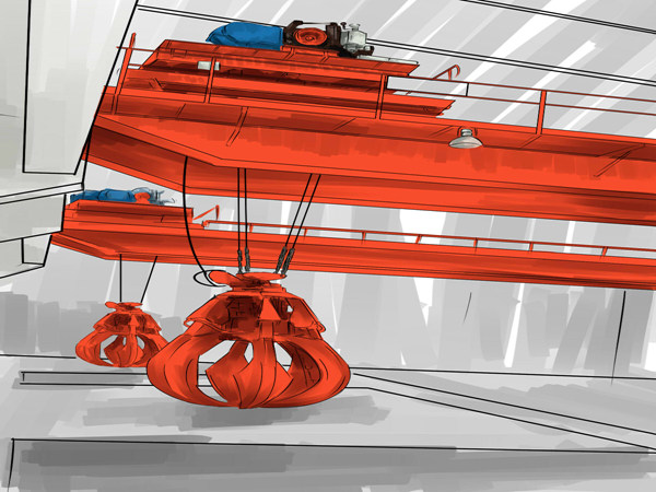 LZ型電動(dòng)單梁抓斗起重機(jī)