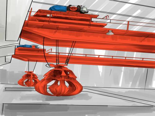 QZ型5T抓斗雙梁天車起重機