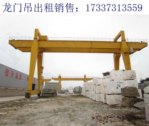 山東煙臺(tái)深坑深井龍門吊廠家 桁架門式起重機(jī)安裝方案